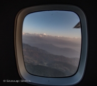 widoki z okna samolot Lukla